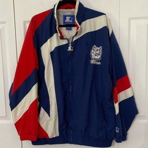 UCONN Huskies Vintage Starter Jacket Windbreaker Mens XXL Basketball Connecticut